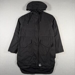 Alpha Industries Men's Black M-65 Cold Weather‎ Field Jacket Hooded Parka XS